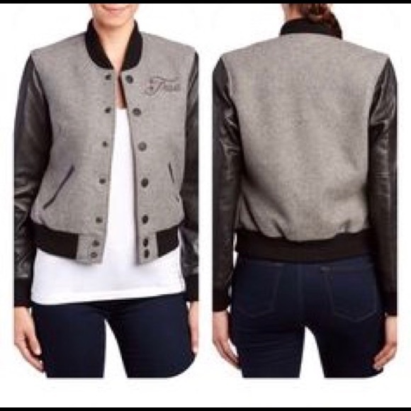 True Religion Heather Grey Varsity Jacket - Picture 5 of 8